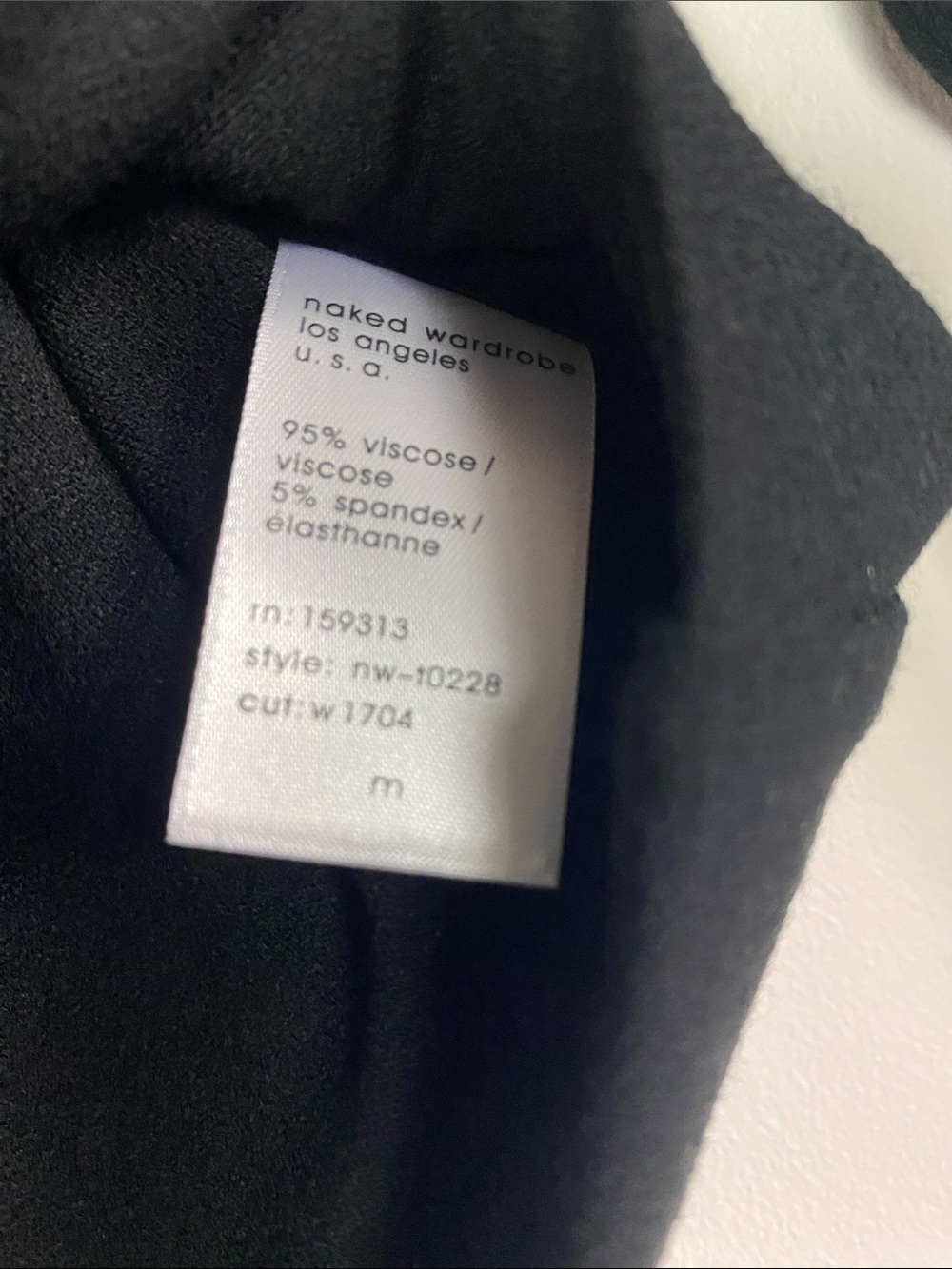 naked wardrobe Black Long-Sleeve Cropped Top - Picture 2 of 5